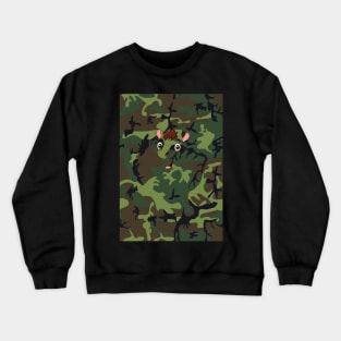 Camelflage funny merch for camels lovers, army lovers, camouflage lovers Crewneck Sweatshirt